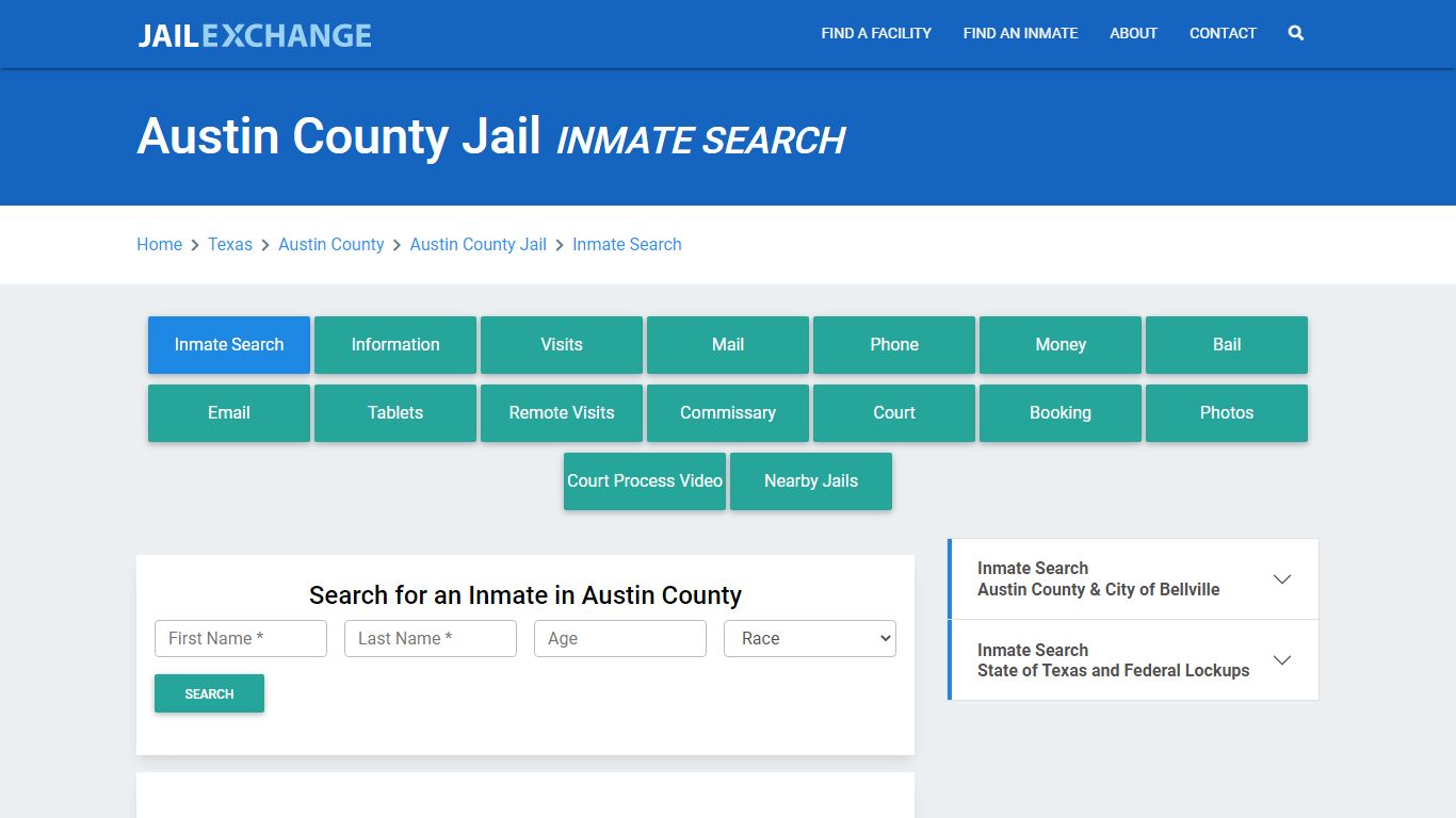 Austin County Jail, TX Inmate Search: Roster & Mugshots