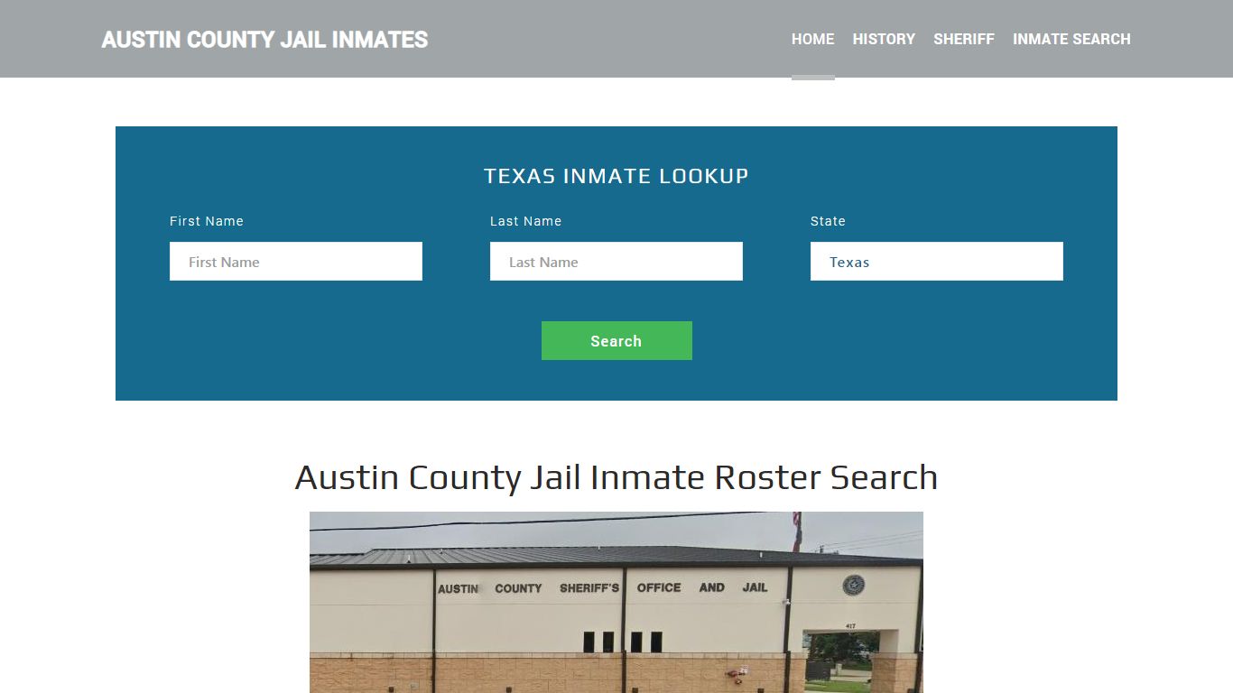 Austin County Jail Inmate Roster Lookup, Bellville, TX